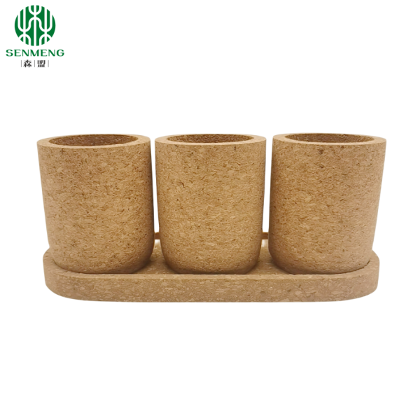 Custom Cork Natural and Reusable Flower Pots for Your Sustainable Space - Image 5