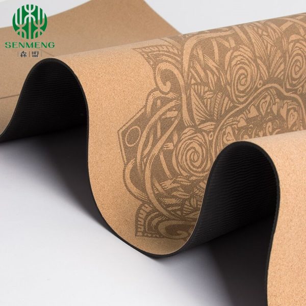 Natural Private Eco Friendly Custom Anti Slip Cork Yoga Mats - Image 5