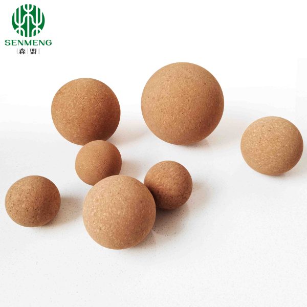 Best Sale Eco-Friendly Natural Wood Ball for Fitness Exercise Cork Yoga Ball