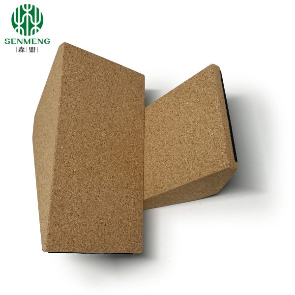 Natural Cork Yoga Eco Friendly High Density Brick Cork Fitness Block