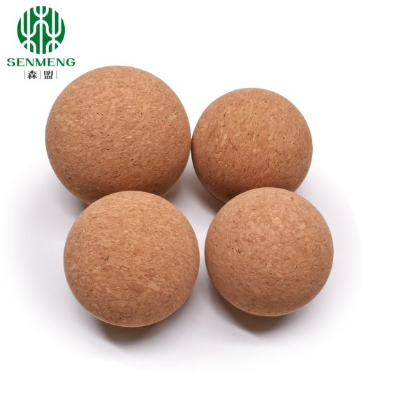 Best Sale Eco-Friendly Natural Wood Ball for Fitness Exercise Cork Yoga Ball - Image 6