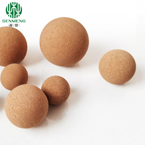 Best Sale Eco-Friendly Natural Wood Ball for Fitness Exercise Cork Yoga Ball - Image 5