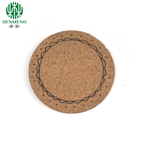 Round Thermal Insulation Cork Placemats Table Mats Cork Coasters