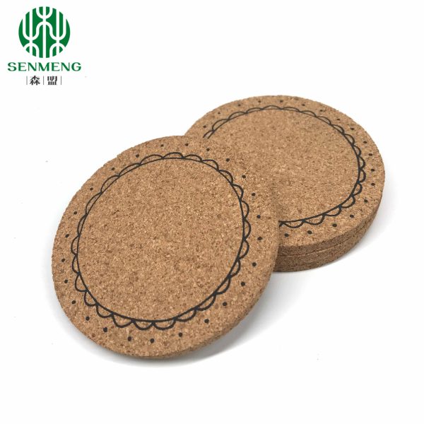 Round Thermal Insulation Cork Placemats Table Mats Cork Coasters - Image 3