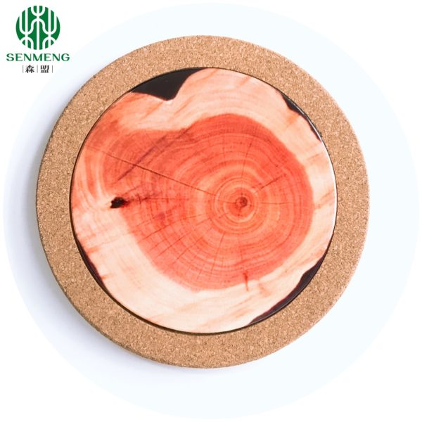 Natural Custom Wholesale Hot Insulation Eco-Friendly Cork Trivets