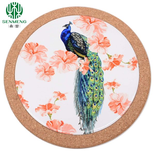 Natural Custom Wholesale Hot Insulation Eco-Friendly Cork Trivets - Image 3