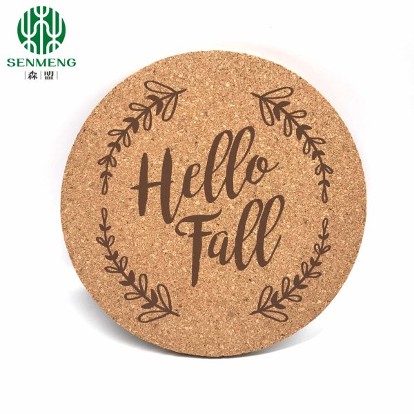 Natural Hot Sale Custom Logo and Size Wholesale Cork Coasters - Image 7