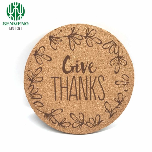 Natural Hot Sale Custom Logo and Size Wholesale Cork Coasters - Image 6