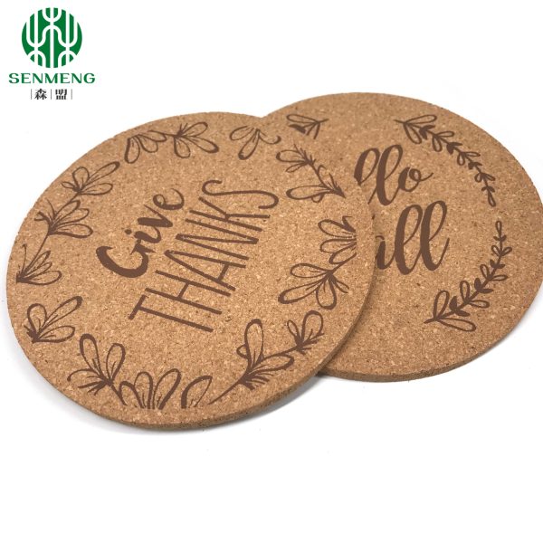 Natural Hot Sale Custom Logo and Size Wholesale Cork Coasters - Image 5