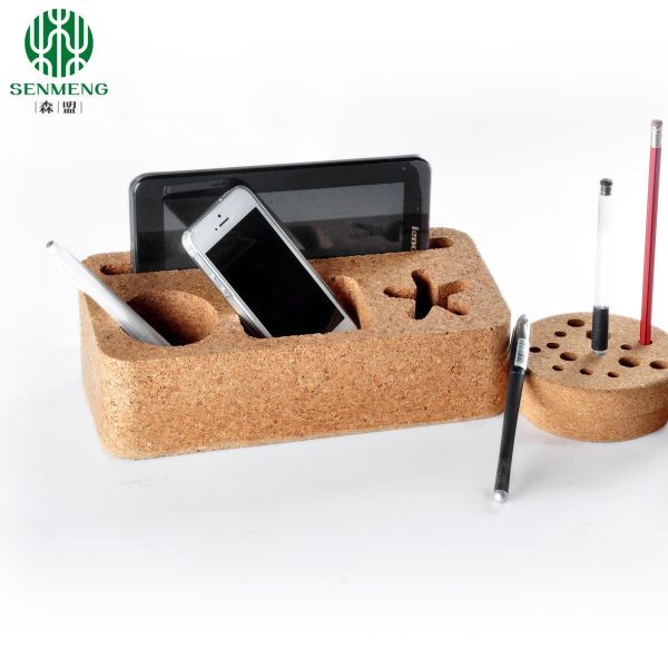 Cork Desk Organizer Cork Pen Holder Office Desktop Tidy Storage Custom Size - Image 3