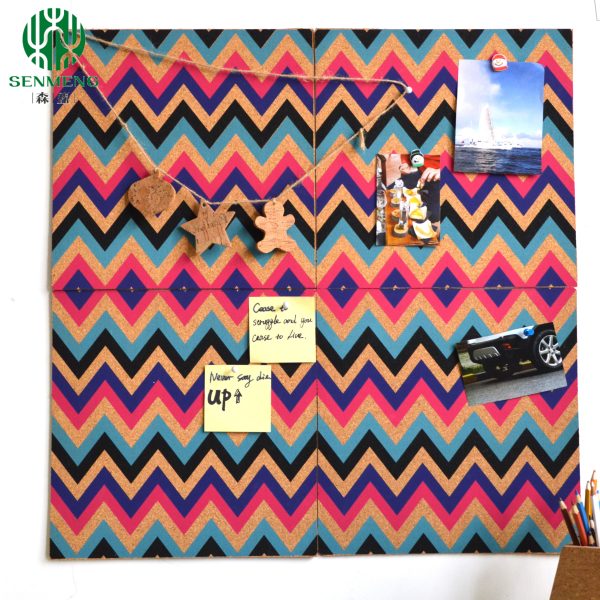 Wholesale Wall Decorative in Office and School Colorful Message Notice Cork Board