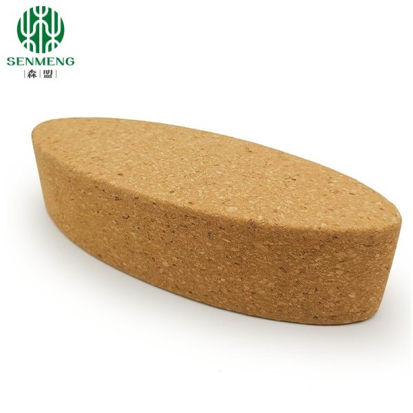 Natural Egg Oval Cork Blocks Yoga Bricks For Supporting Stabilizing Aligning - Image 6