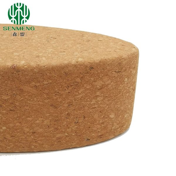 Natural Egg Oval Cork Blocks Yoga Bricks For Supporting Stabilizing Aligning - Image 4