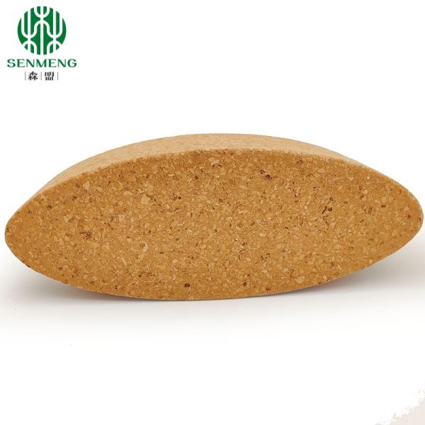 Natural Egg Oval Cork Blocks Yoga Bricks For Supporting Stabilizing Aligning - Image 3